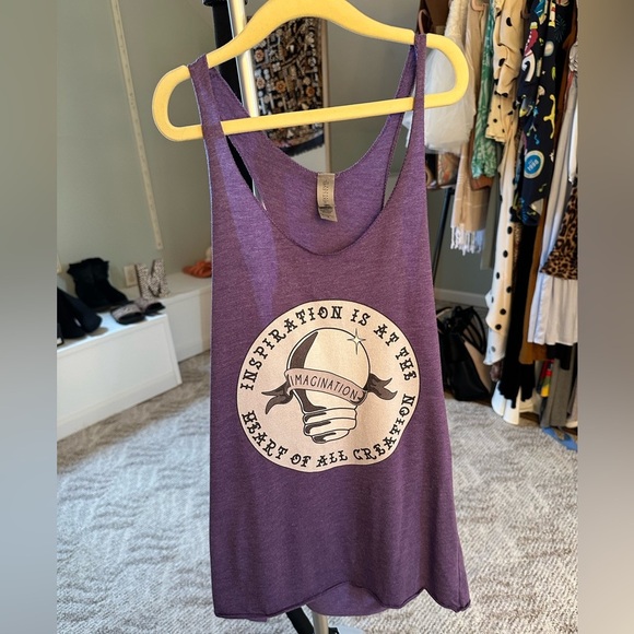 Disneys Purple Figment Tank Top Size Small - Picture 8 of 8